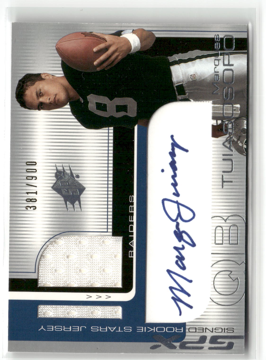 2001 SPx #119a Marques Tuiasosopo #/900-1
