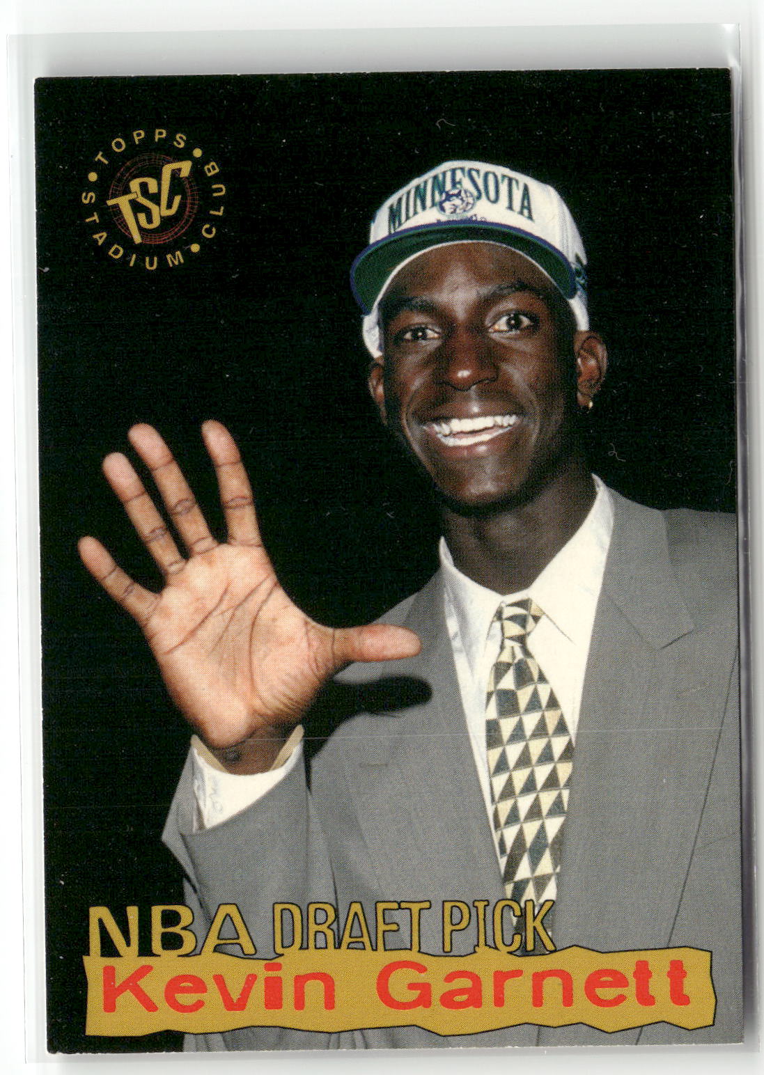 1995-96 Stadium Club #5 Kevin Garnett Draft Picks-1