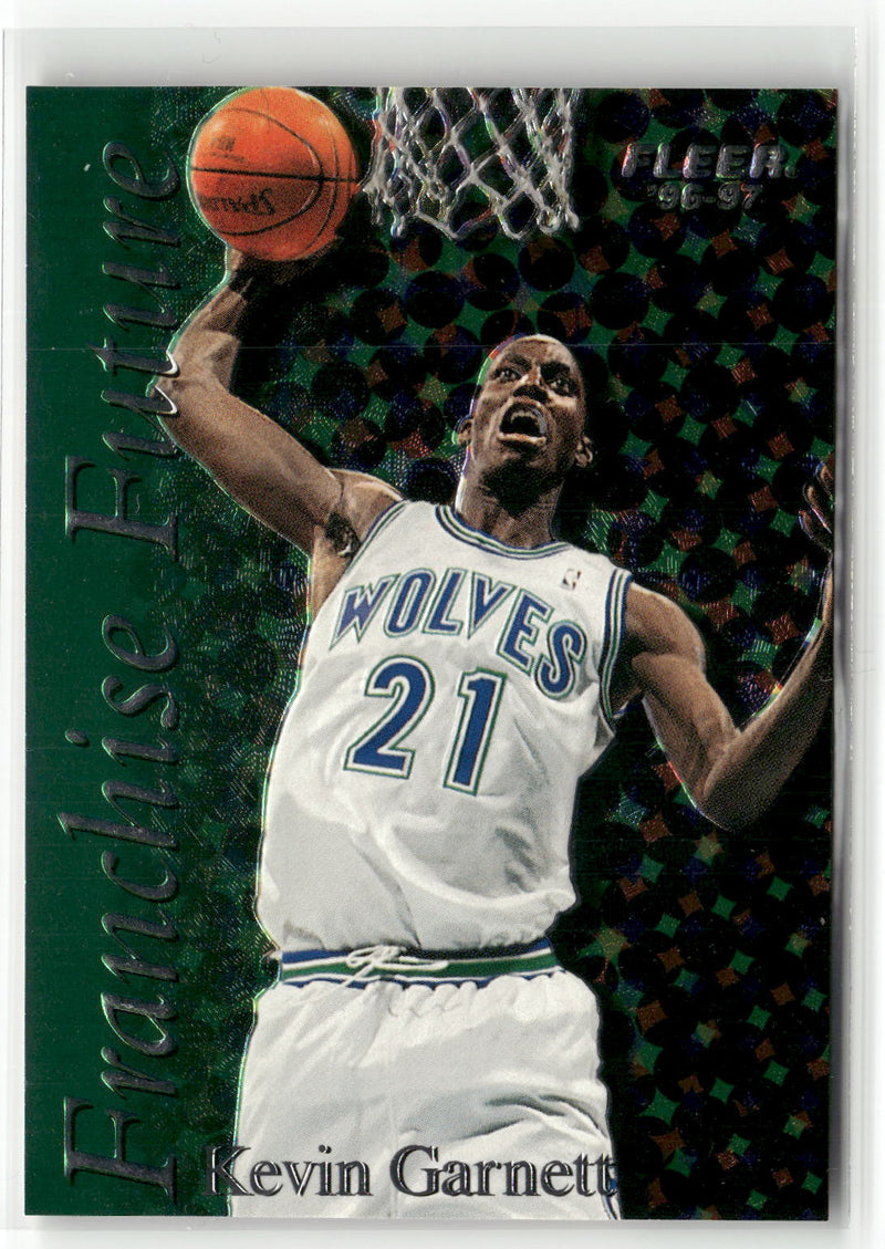 1996-97 Fleer #1 Kevin Garnett Franchise Future-1