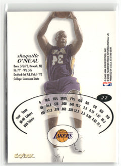 1999-00 E-X #22 Shaquille O'Neal-2