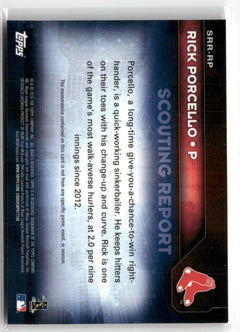 2016 Topps #SRR-RP Rick Porcello Scouting Report Relics-2