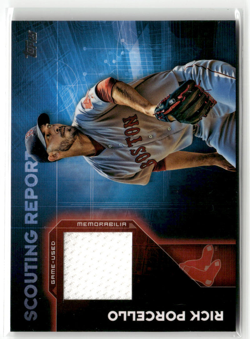 2016 Topps #SRR-RP Rick Porcello Scouting Report Relics-1