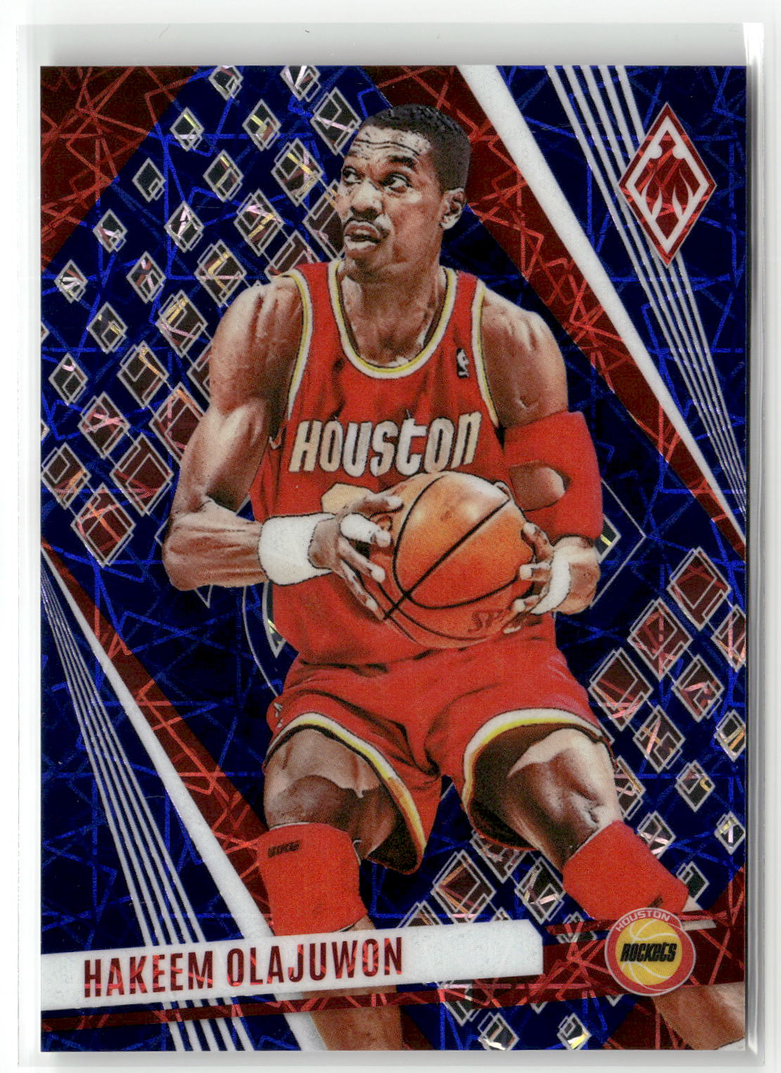 2023-24 Panini Phoenix #197 Hakeem Olajuwon Phoenix Blue Lazer #/275