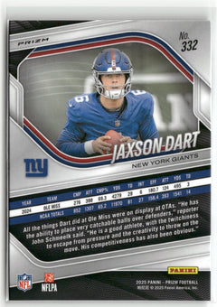 2025 Panini Prizm #332 Jaxson Dart No Huddle-2