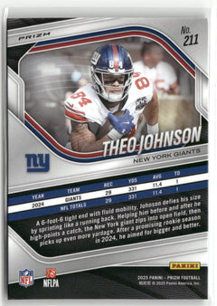 2025 Panini Prizm #211 Theo Johnson Silver-2
