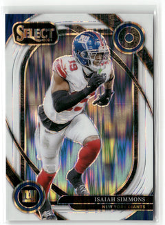 2024 Panini Select #261 Isaiah Simmons White Prizm Shock #/199-1