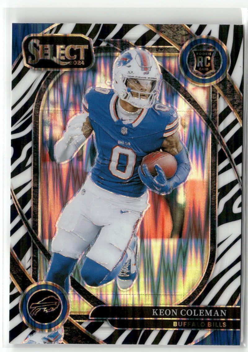 2024 Panini Select #280 Keon Coleman Tiger Prizm-1