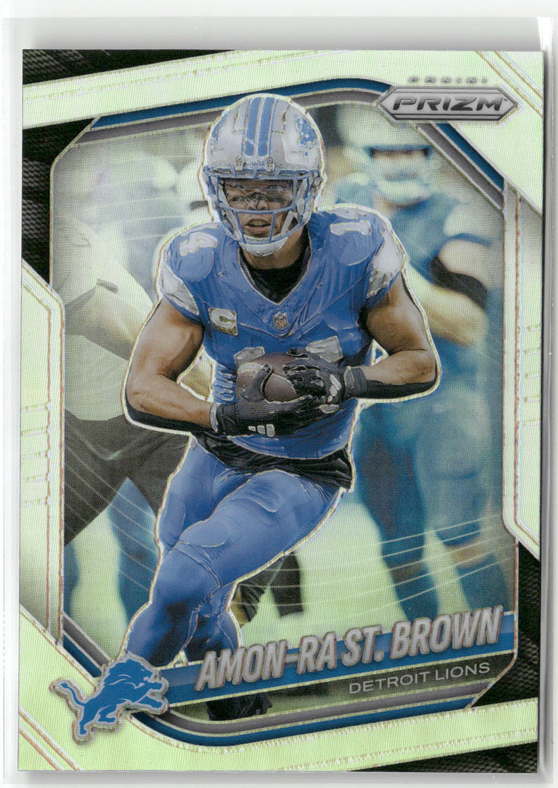 2025 Panini Prizm #187 Amon-Ra St. Brown Silver-1