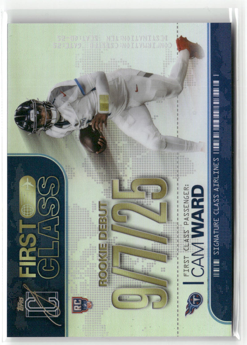 2025 Topps Signature Class #FC-1 Cam Ward First Class-1