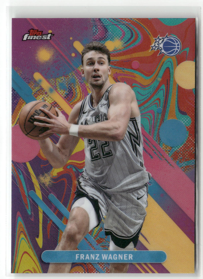 2025-26 Finest #57 Franz Wagner Oil Spill Refractor-1