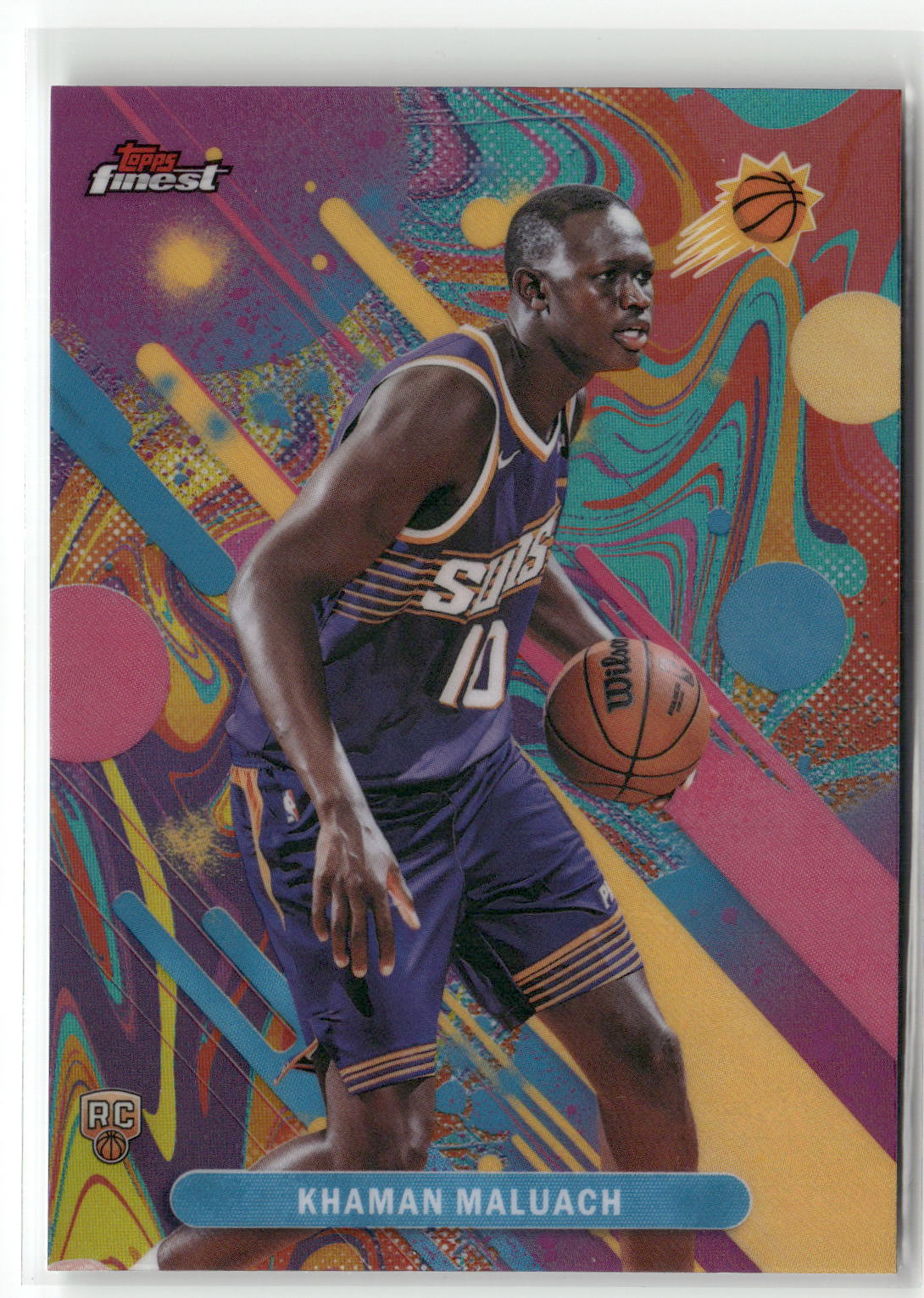 2025-26 Finest #10 Khaman Maluach Oil Spill Refractor
