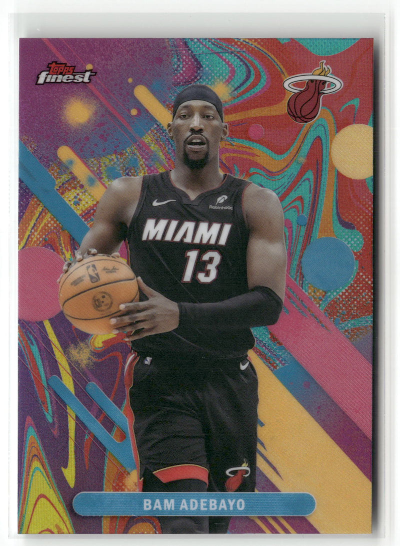 2025-26 Finest #52 Bam Adebayo Oil Spill Refractor-1
