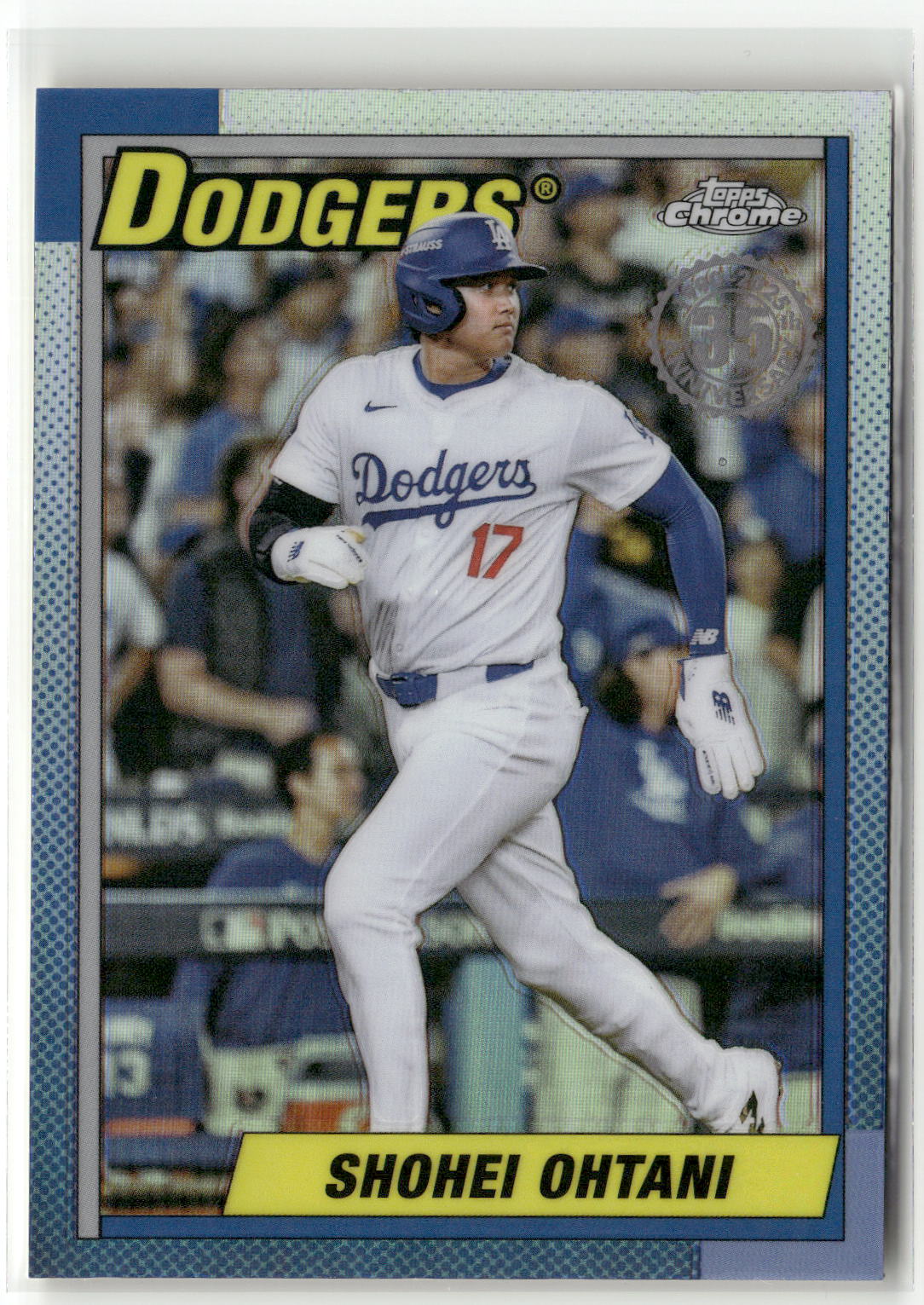 2025 Topps Chrome #90CB-7 Shohei Ohtani 1990 Topps Baseball 35th Anniversary