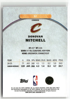 2025-26 Finest #53 Donovan Mitchell Oil Spill Refractor-2