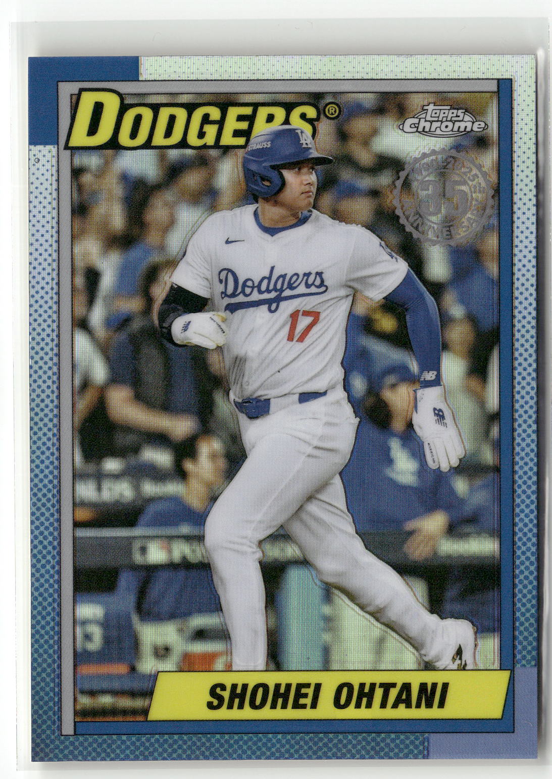 2025 Topps Chrome #90CB-7 Shohei Ohtani 1990 Topps Baseball 35th Anniversary