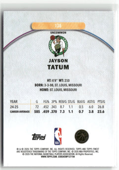 2025-26 Finest #136 Jayson Tatum-2