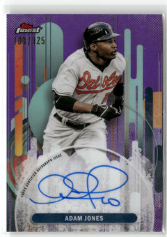 2025 Finest #FA-AJ Adam Jones Finest Autographs Purple Refractors #/125-1