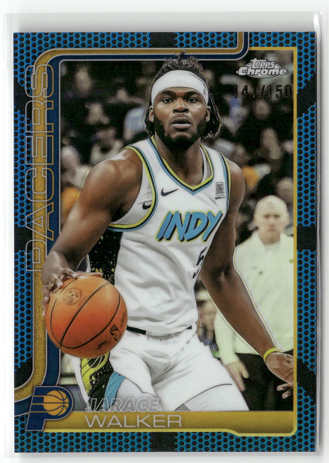 2025-26 Topps Chrome #53 Jarace Walker Blue Refractor #/150-1