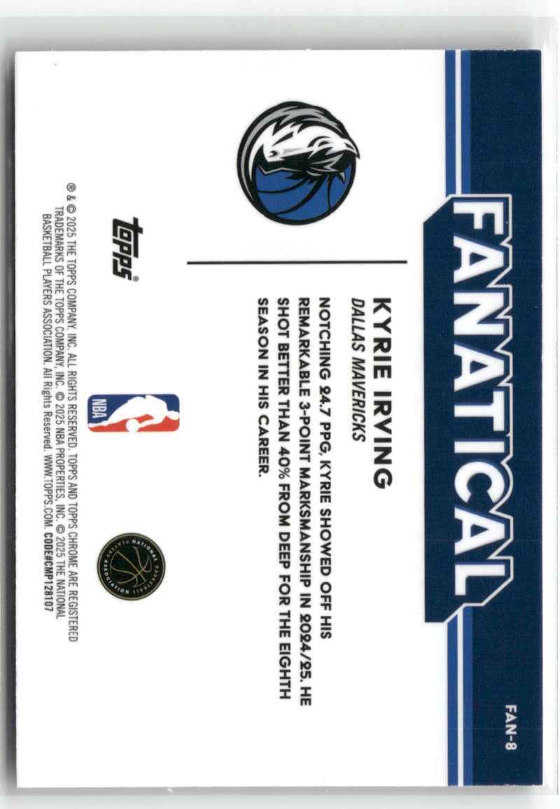 2025-26 Topps Chrome #FAN-8 Kyrie Irving Fanatical-2