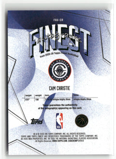 2025-26 Finest #FAU-CR Cam Christie Finest Autographs Refractor-2