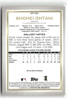 2019 Bowman Platinum #GP-SO Shohei Ohtani National Baseball Card Day-2