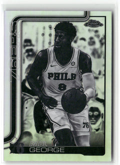 2025-26 Topps Chrome #171 Paul George Negative Refractor-1