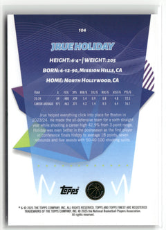 2024-25 Finest #104 Jrue Holiday Black #/20-2