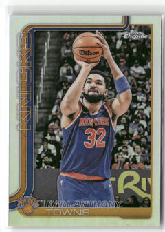 2025-26 Topps Chrome #179 Karl-Anthony Towns Refractor-1