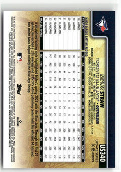 2025 Topps Update #US340 Myles Straw Golden Mirror Variations-2