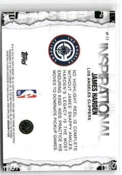 2025-26 Topps Chrome #IP-17 James Harden Inspirational Magenta Refractor #/399-2