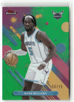 2025-26 Finest #49 Mark Williams Green Refractor #/75-1