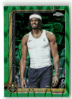 2025-26 Topps Chrome #75 DaRon Holmes II Green Wave Refractor #/99-1