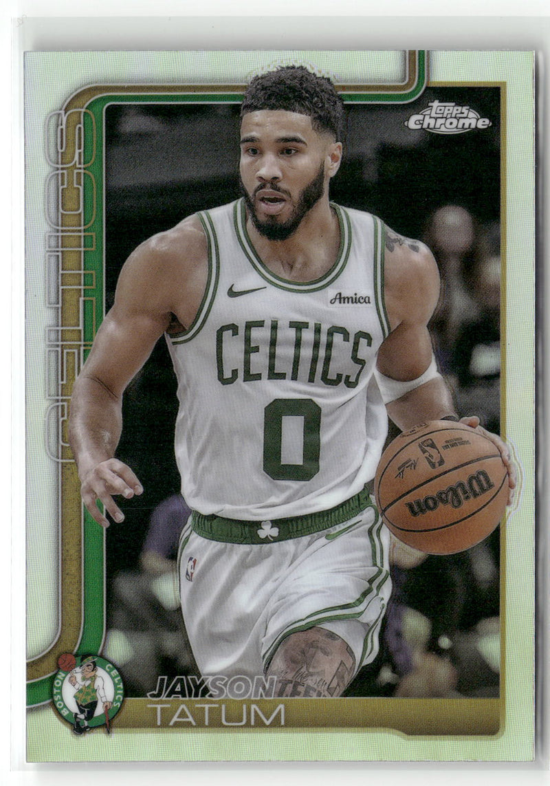 2025-26 Topps Chrome #49 Jayson Tatum Refractor-1