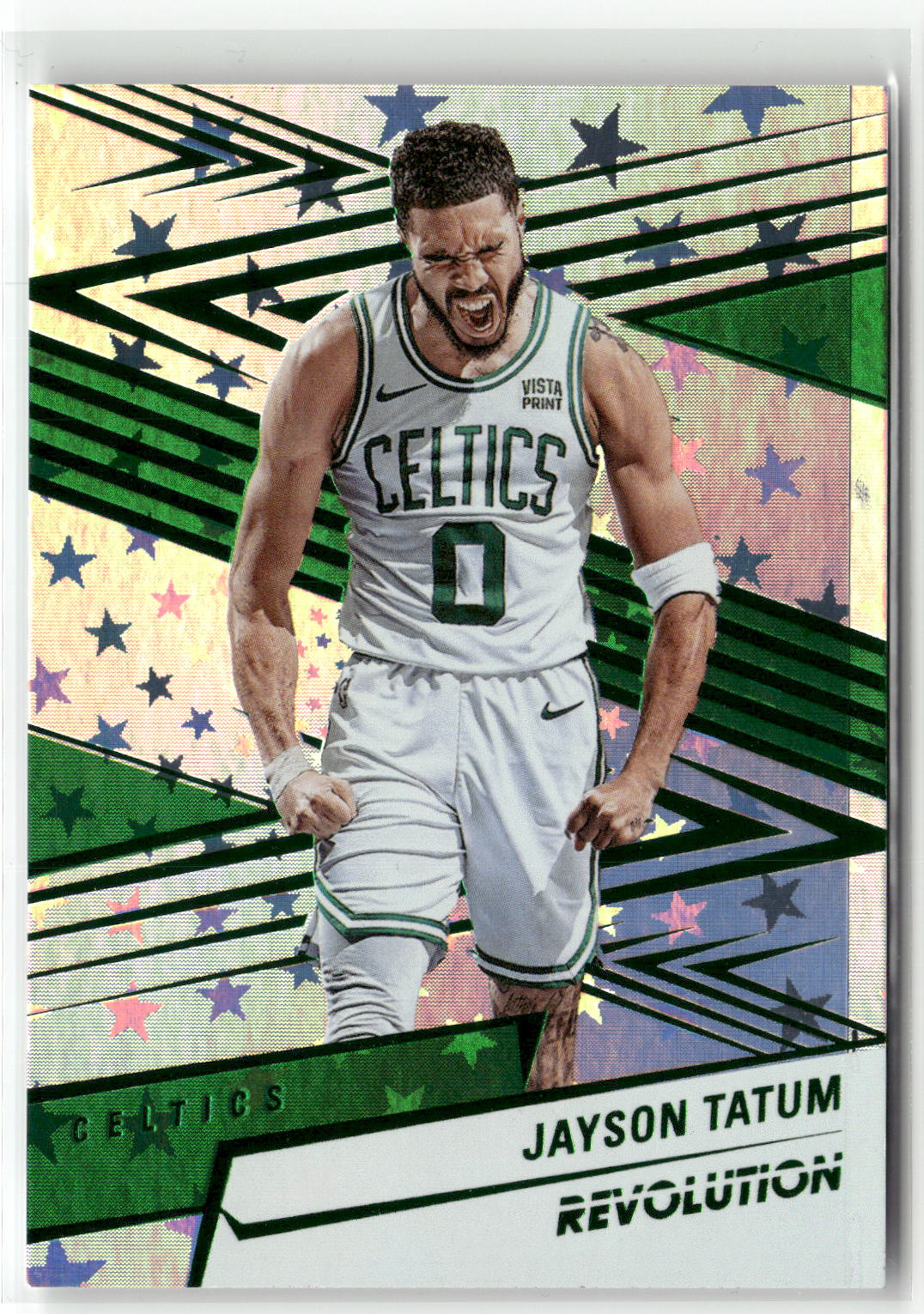 2024-25 Panini Revolution #68 Jayson Tatum Green Astro #/125