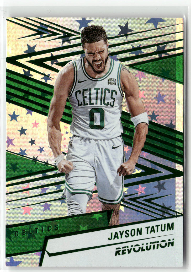 2024-25 Panini Revolution #68 Jayson Tatum Green Astro #/125-1