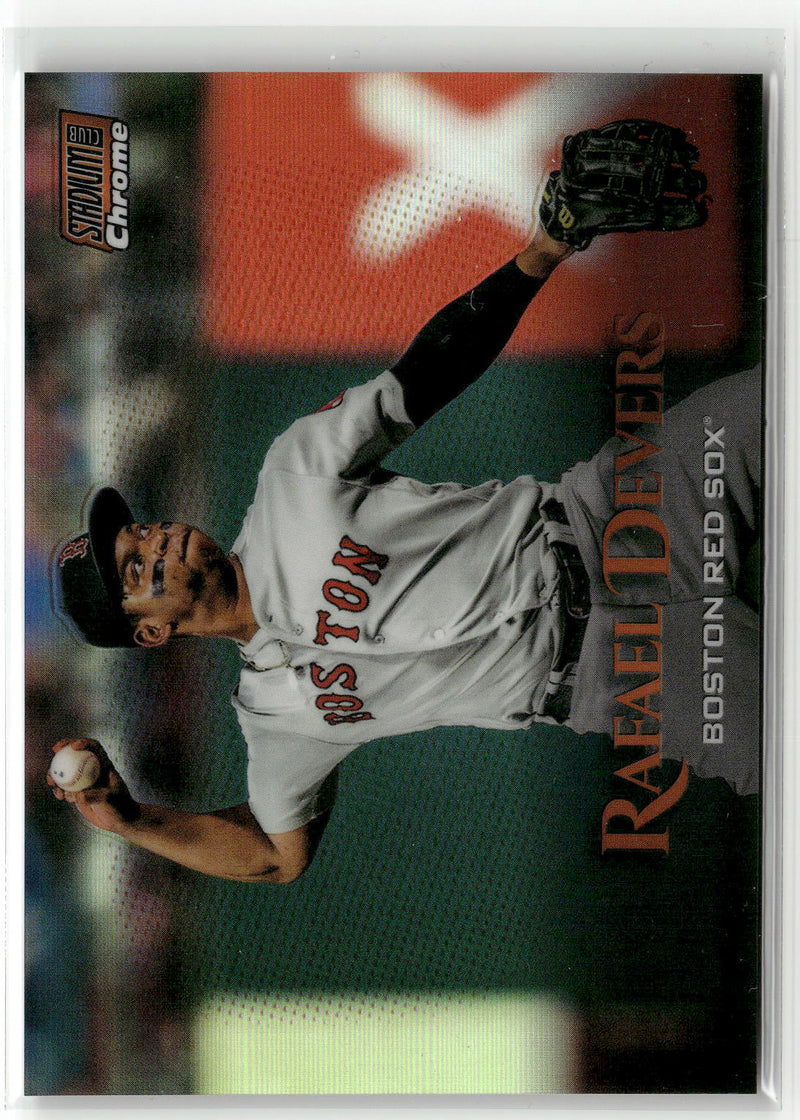 2019 Stadium Club #SCC-54 Rafael Devers Chrome Orange Refractor #/99-1
