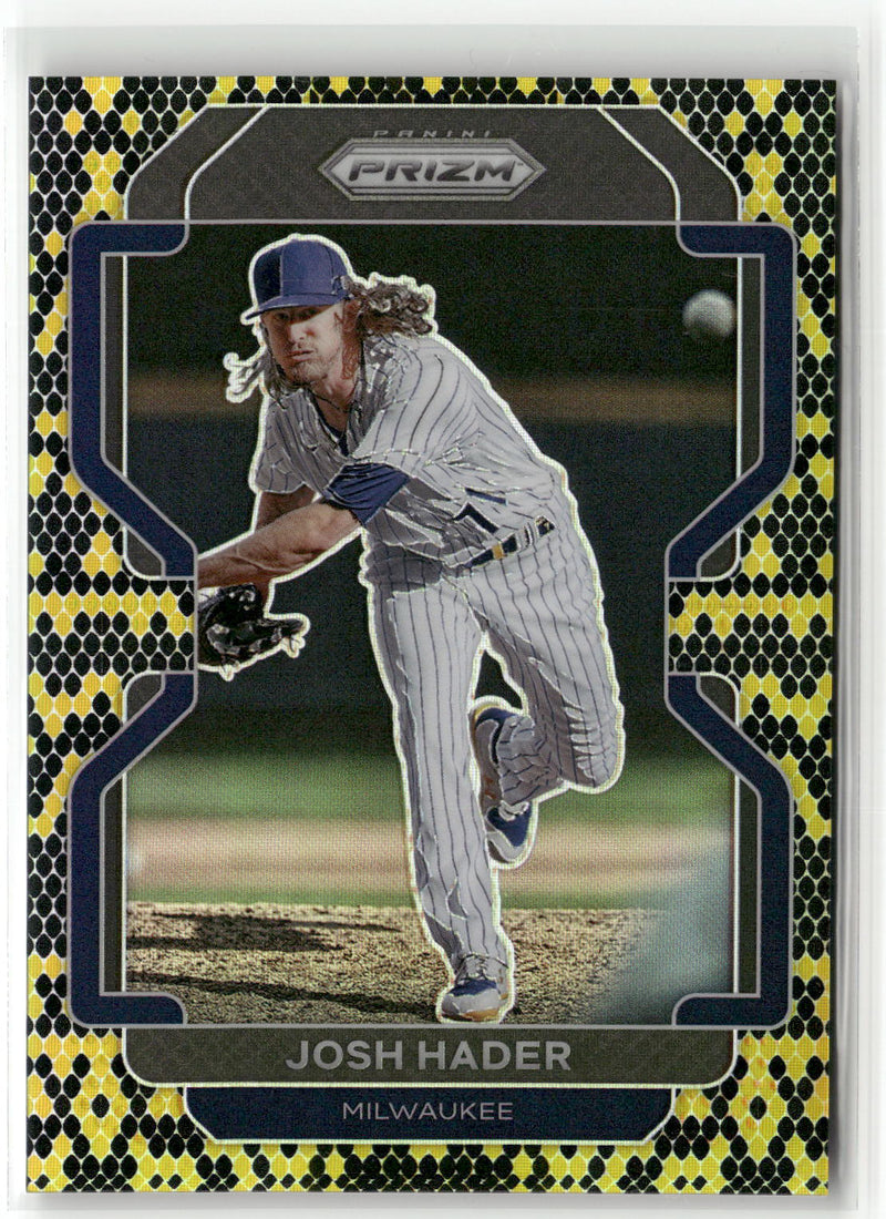 2022 Panini Prizm #130 Josh Hader Snakeskin Prizm #/50-1