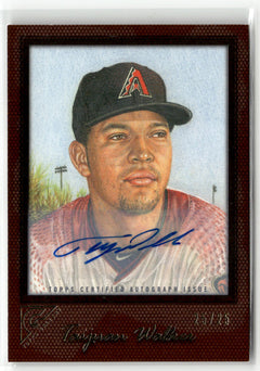 2017 Topps Gallery #29 Taijuan Walker Autographs Orange #/25-1