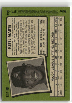 2020 Topps Heritage #ROA-KM Ketel Marte Real One Autographs (High Number)-2