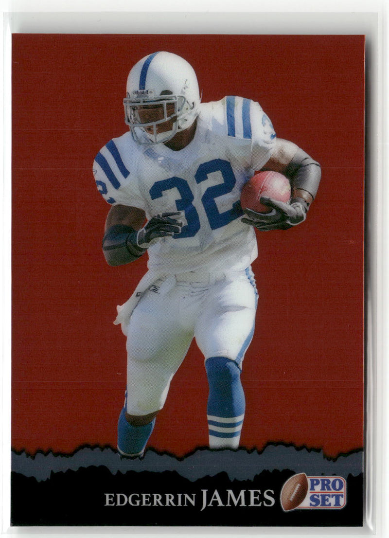 2025 Pro Set Metal #RB-35 Edgerrin James Retro Base Brite Brite Red #/5-1