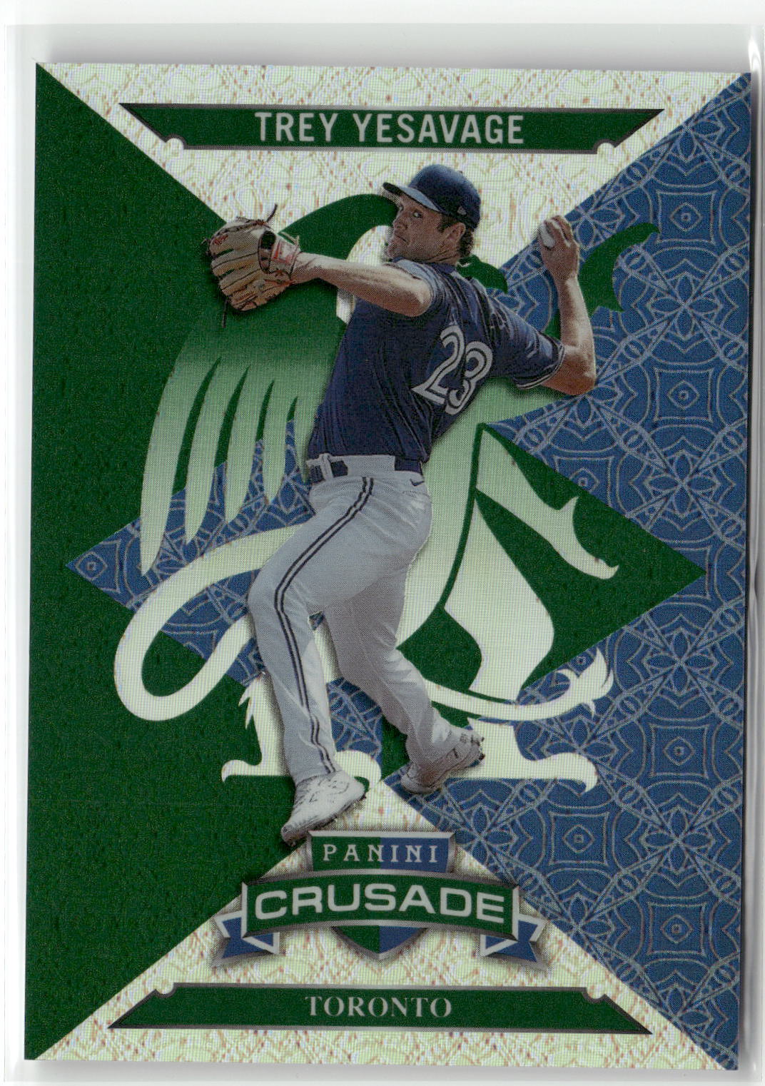 2025 Panini Crusade #24 Trey Yesavage Crusade Green #/249-1