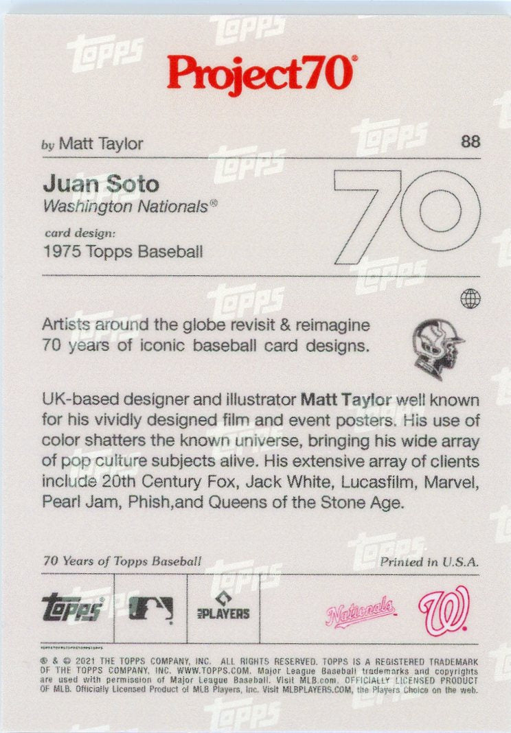 2021-22 Topps Project70 #88 Juan Soto-2