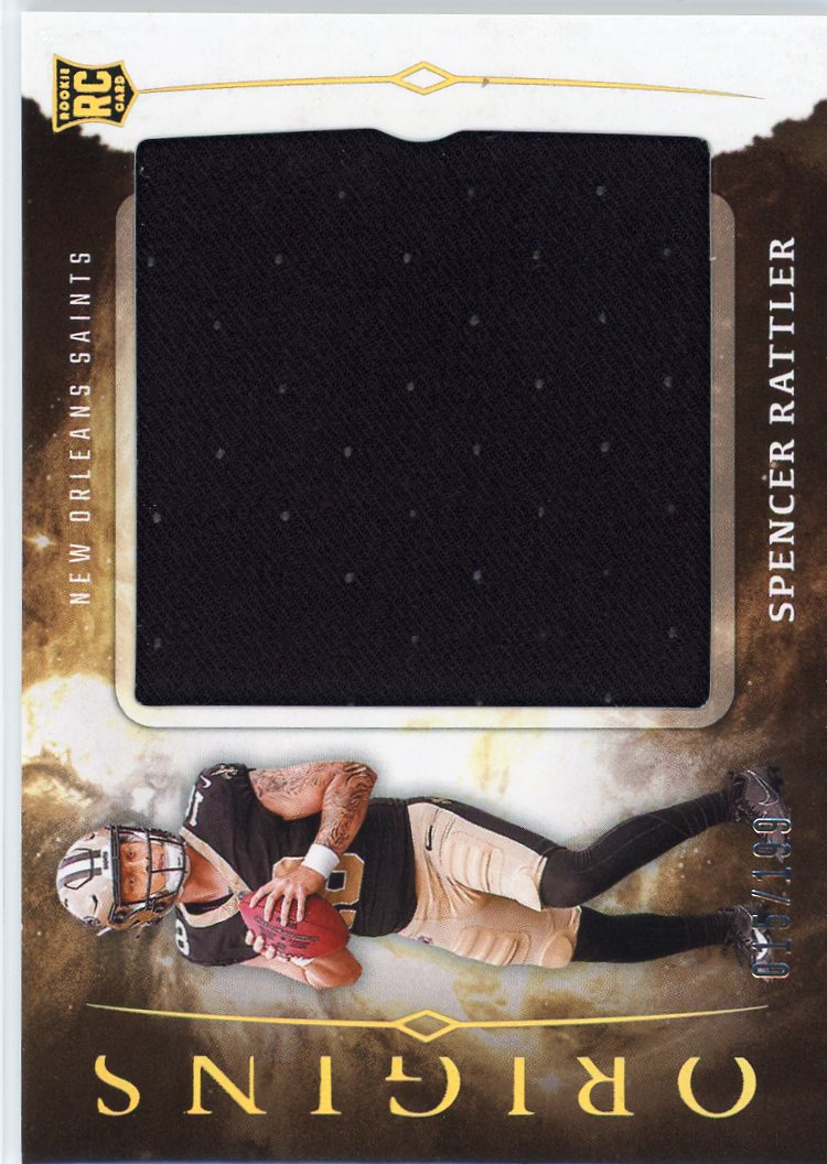 2024 Panini Origins #RJJ-SRA Spencer Rattler Rookie Jumbo Jerseys #/199