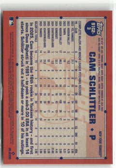 2026 Topps S1 Chrome #91C2-3 Cam Schlittler 1991 Baseball 35th Anniversary-2