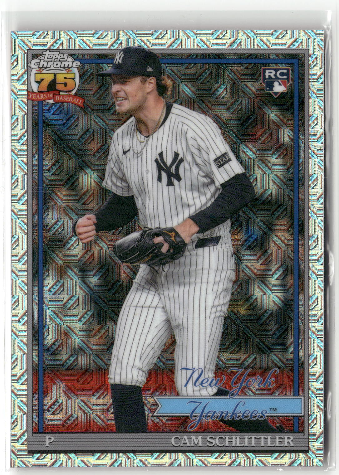 2026 Topps S1 Chrome #91C2-3 Cam Schlittler 1991 Baseball 35th Anniversary-1
