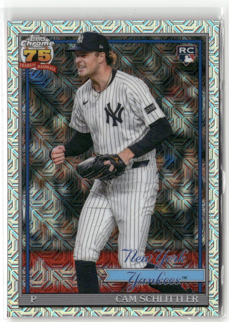2026 Topps S1 Chrome #91C2-3 Cam Schlittler 1991 Baseball 35th Anniversary-1