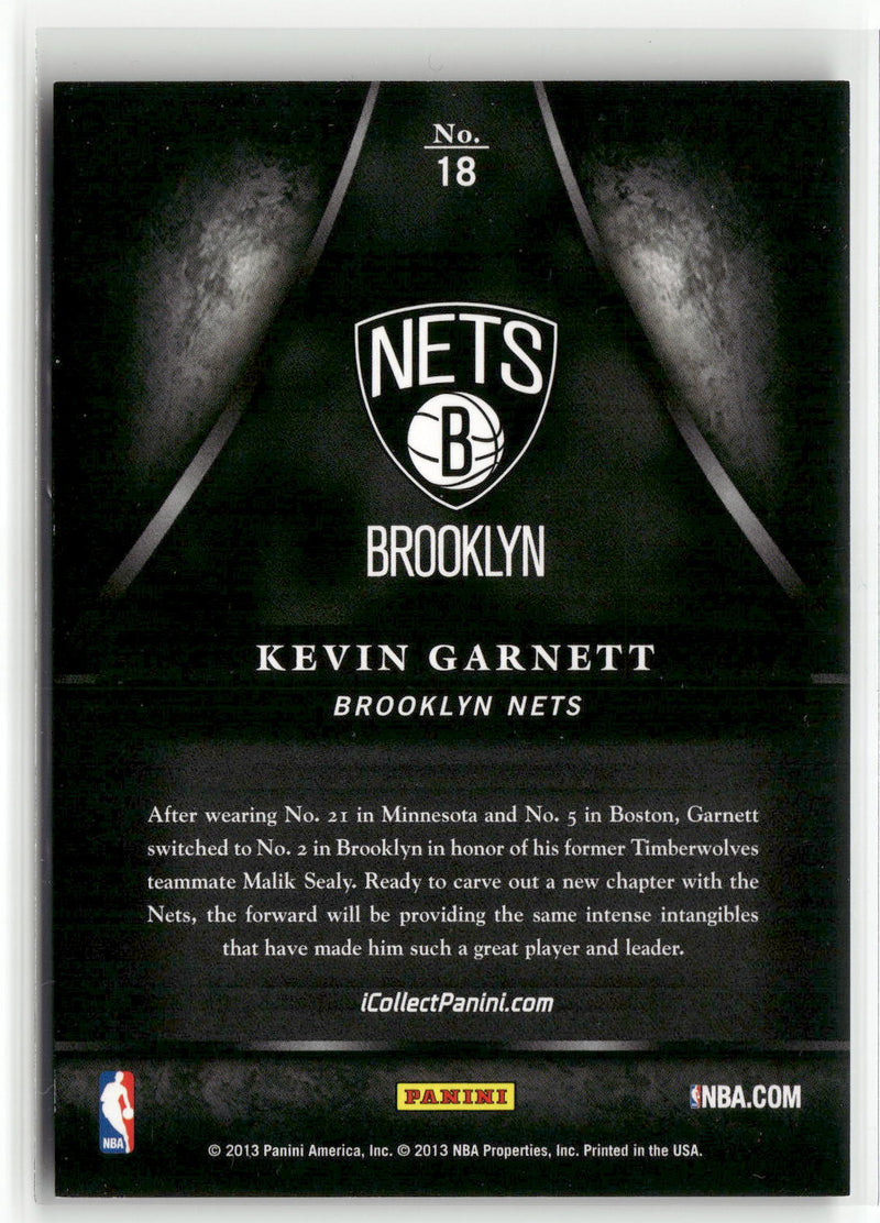 2013 Panini Black Friday #18 Kevin Garnett Lava Flow-2