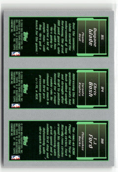 2003-04 Topps Rookie Matrix #118 #114 #115 T.J. Ford / Chris Bosh / Dwyane Wade-2