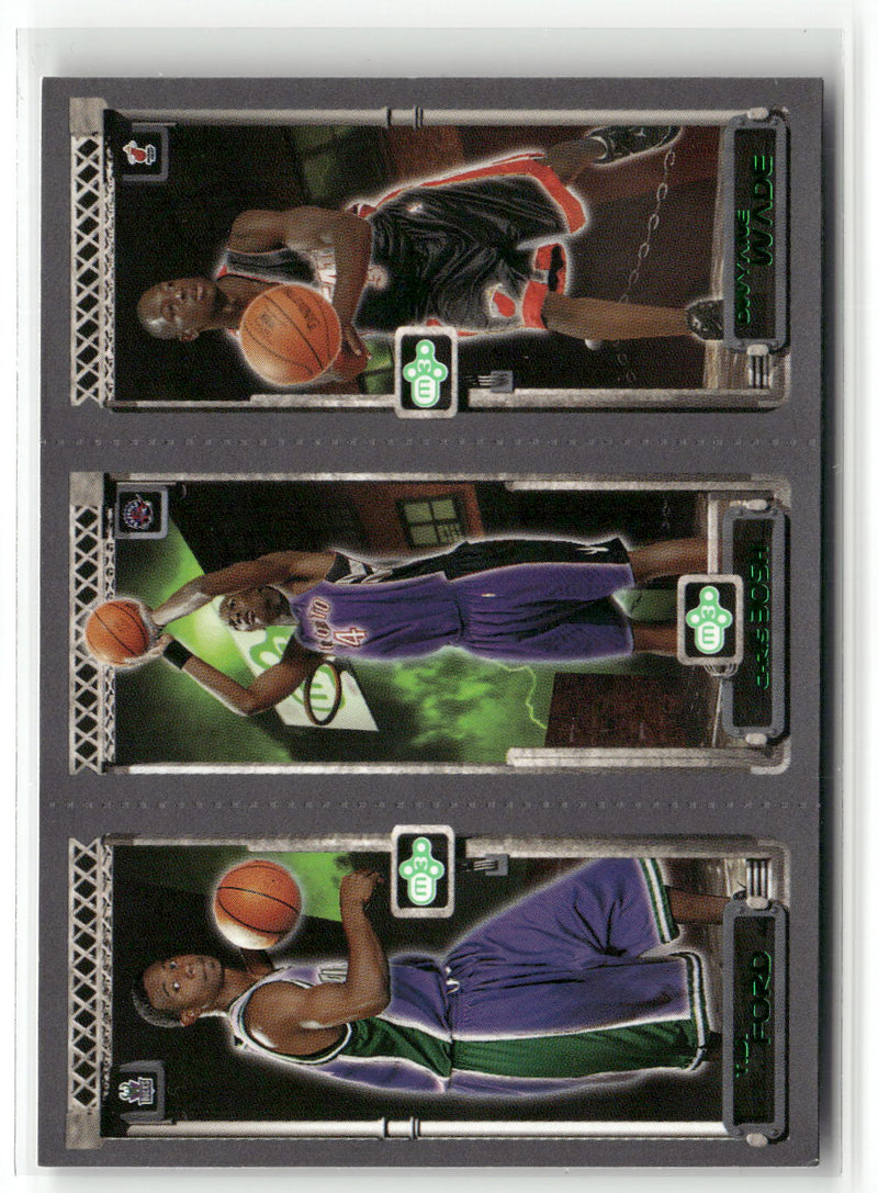 2003-04 Topps Rookie Matrix #118 #114 #115 T.J. Ford / Chris Bosh / Dwyane Wade-1