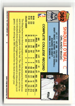 1992-93 Topps #362 Shaquille O'Neal-2